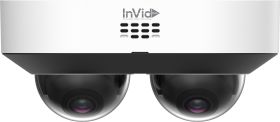(2) 4 Megapixel Dual Channel Outdoor Dome, 2.8mm
