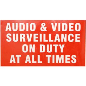 11"x6" Surveillance Sticker